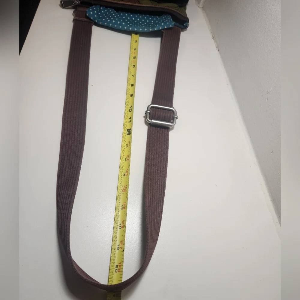 Fossil Key-Per Green Quilted Leather Trim Crossbody Bag NICE!
